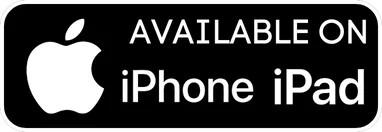 Logo de compatibilité de l'abonnement IPTV Visiona.ma avec les appareils Apple iPhone et iPad.