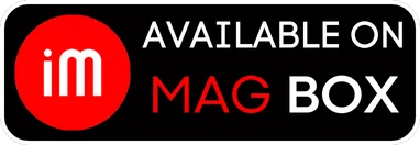 Logo de compatibilité de l'abonnement IPTV Visiona.ma avec les décodeurs MAG Box.